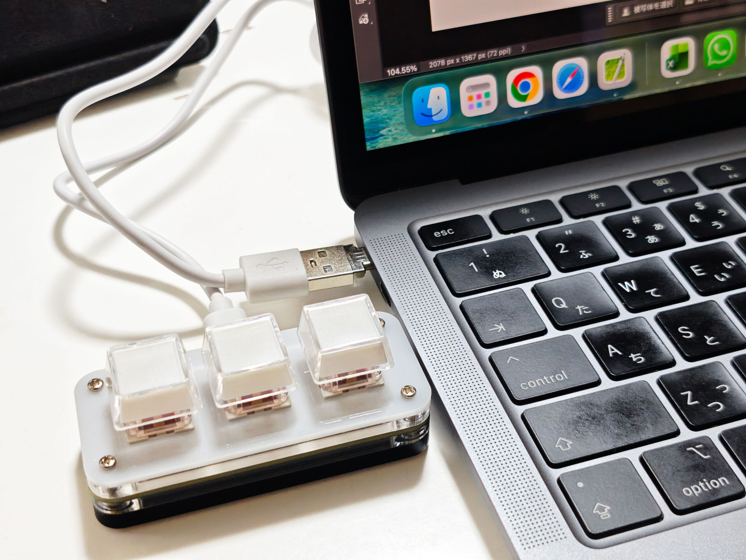 新型3ボタン プログラマブルキーボードMac/Win対応 発売 | XYZA
